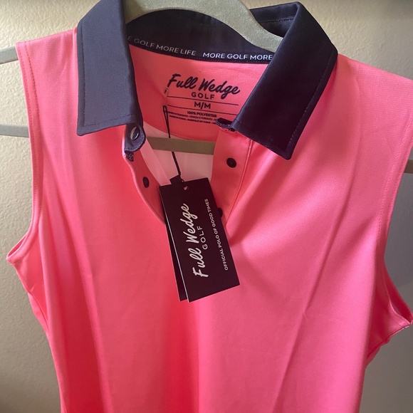 Full Wedge | Golf Polo | Sleeveless Gol Polo | Women’s Shirt | Size M - Picture 2 of 3
